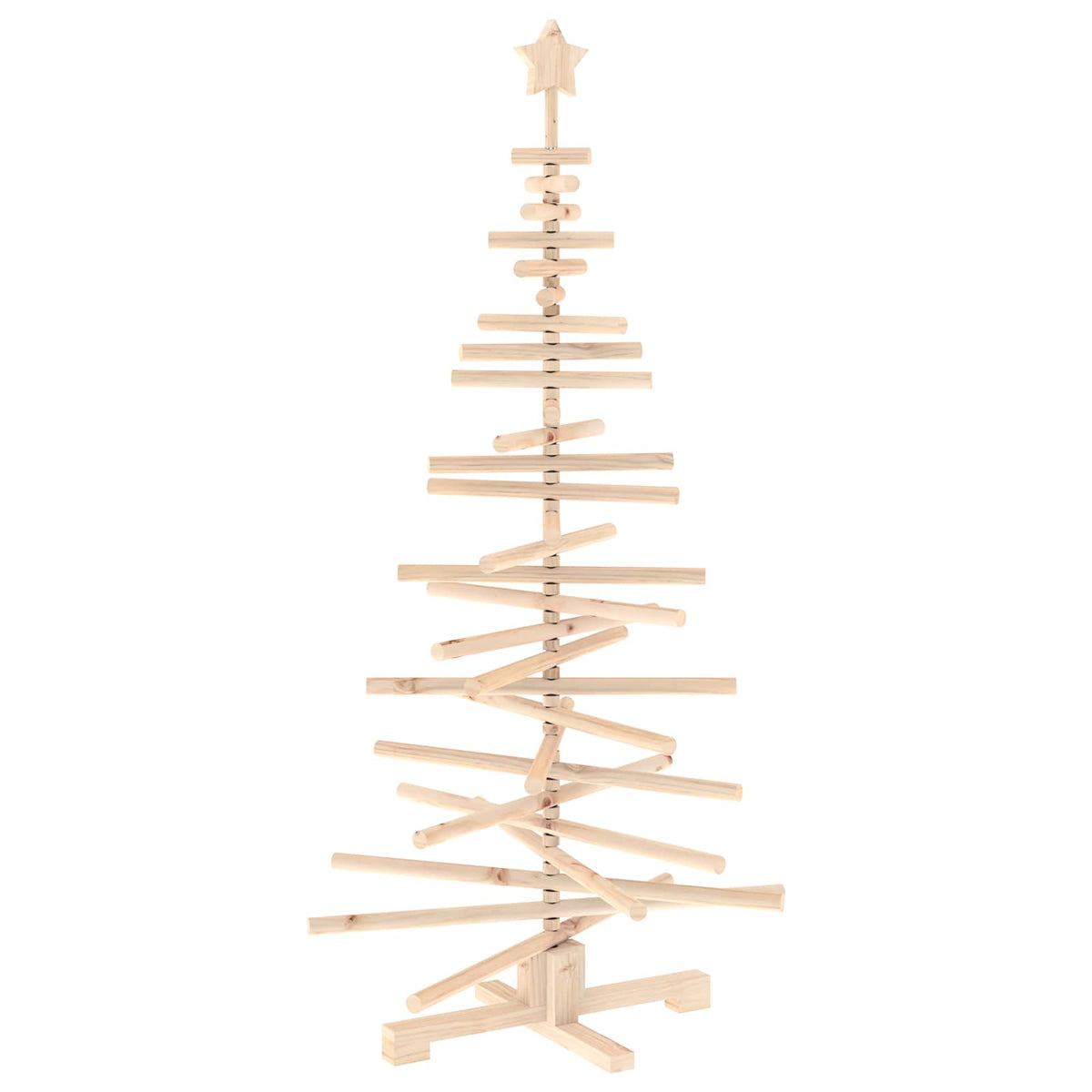 Houten Kerstboom Kotka 150 Cm Massief Grenenhout Natuurlijk