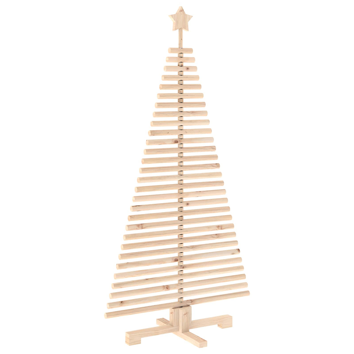 Houten Kerstboom Kotka 150 Cm Massief Grenenhout Natuurlijk
