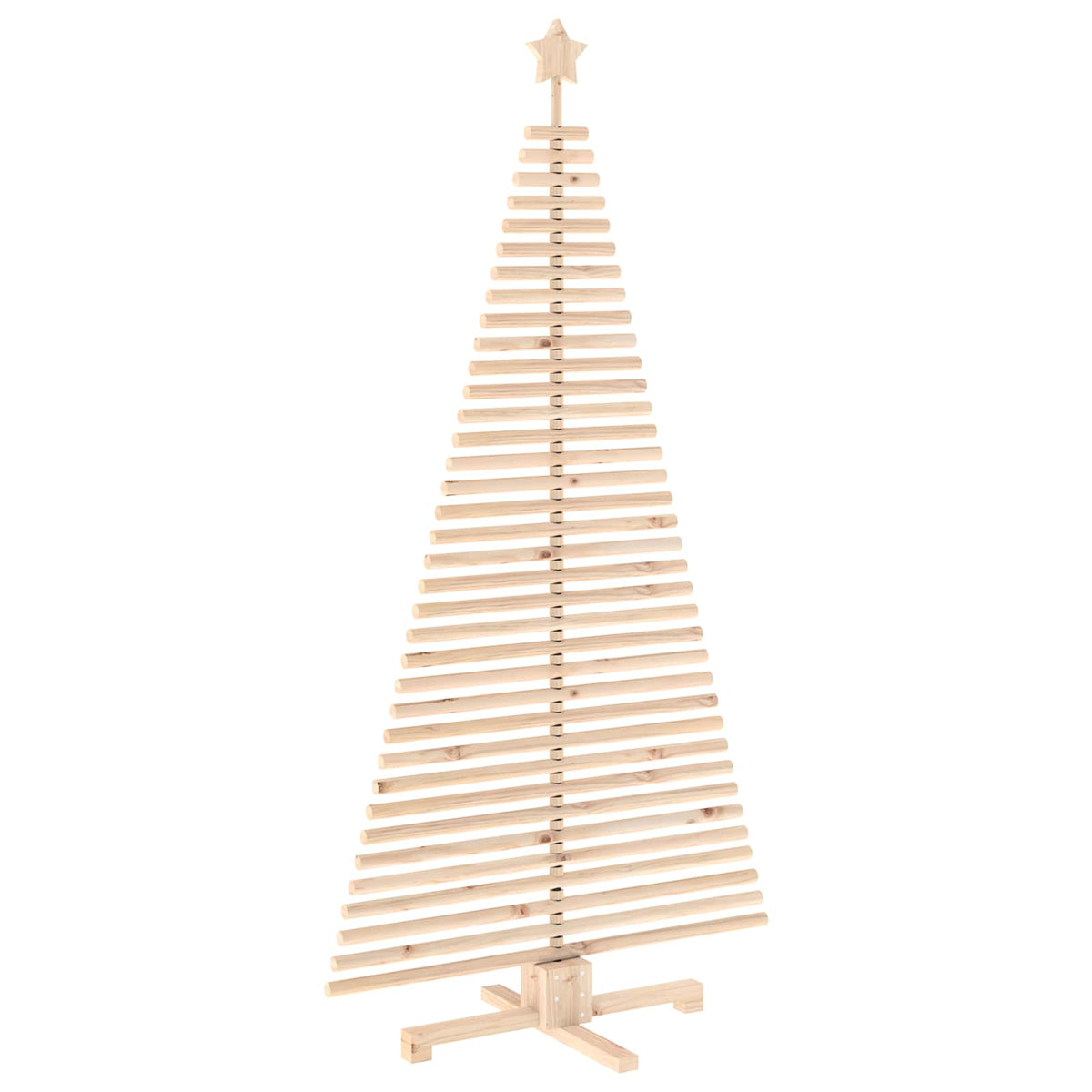 Houten Kerstboom Kotka 180 Cm Massief Grenenhout Natuurlijk