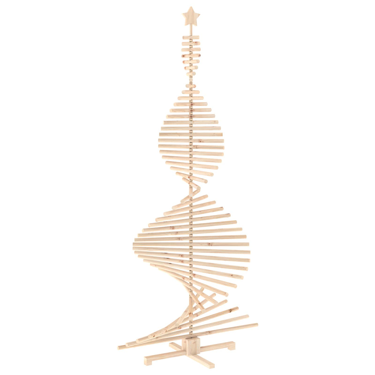 Houten Kerstboom Kotka 240 Cm Massief Grenenhout Natuurlijk