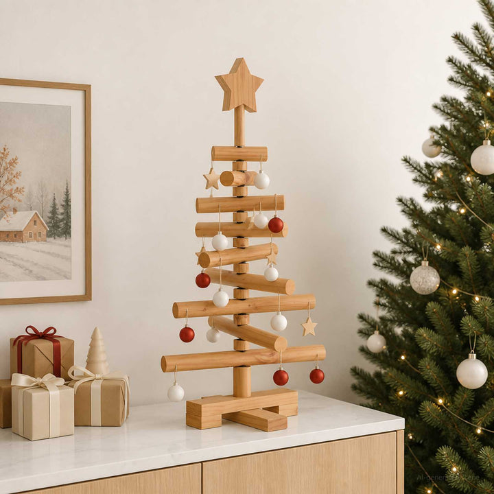 Houten Kerstboom Kotka 60 Cm Massief Grenenhout