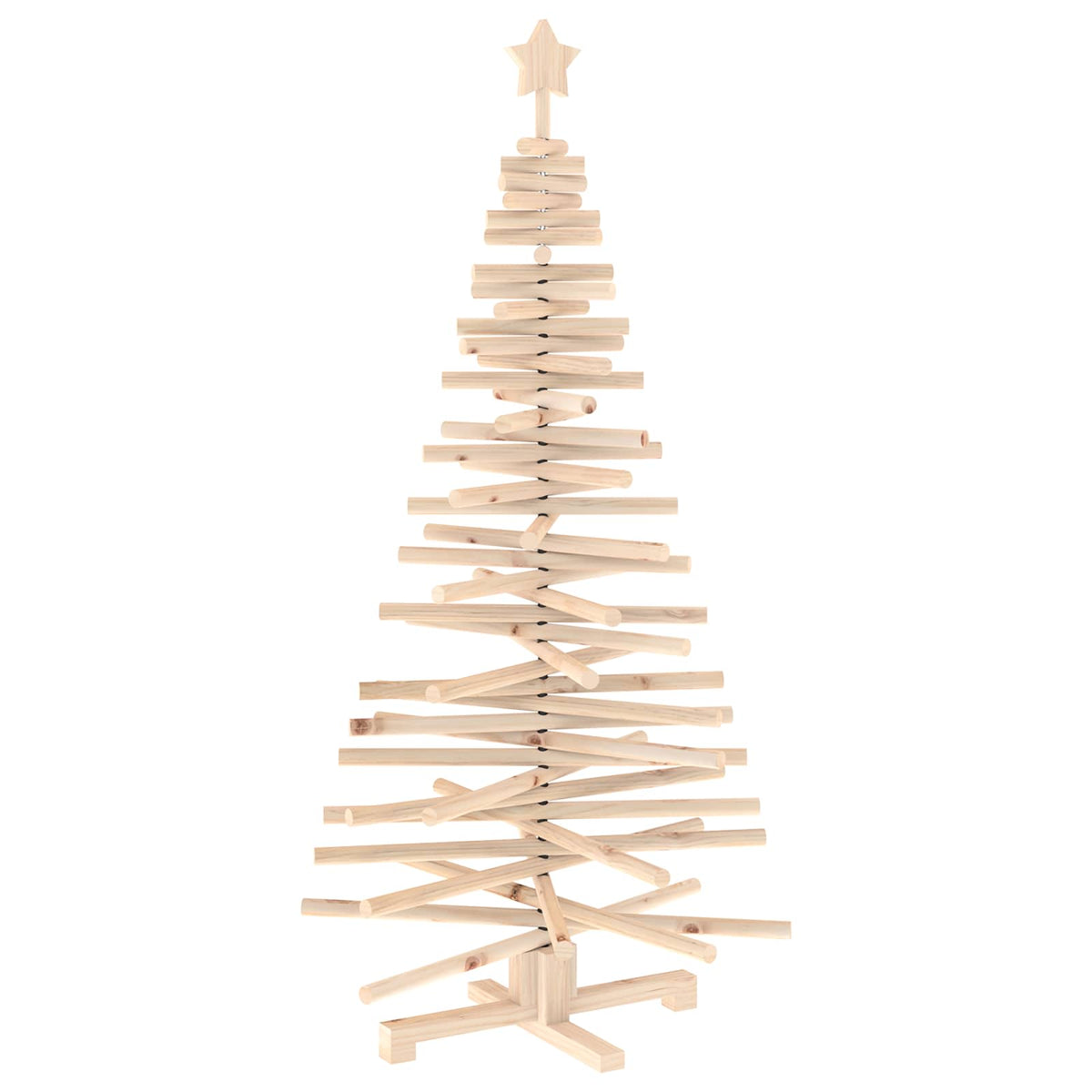 Houten Kerstboom Kotka 150 Cm Massief Grenenhout Natuurlijk