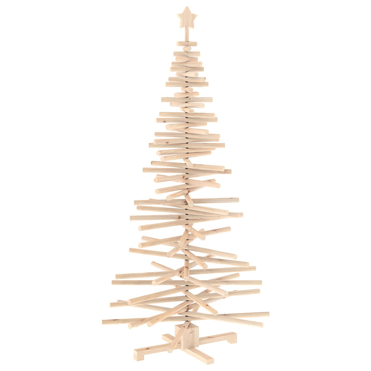 Houten Kerstboom Kotka 180 Cm Massief Grenenhout Natuurlijk