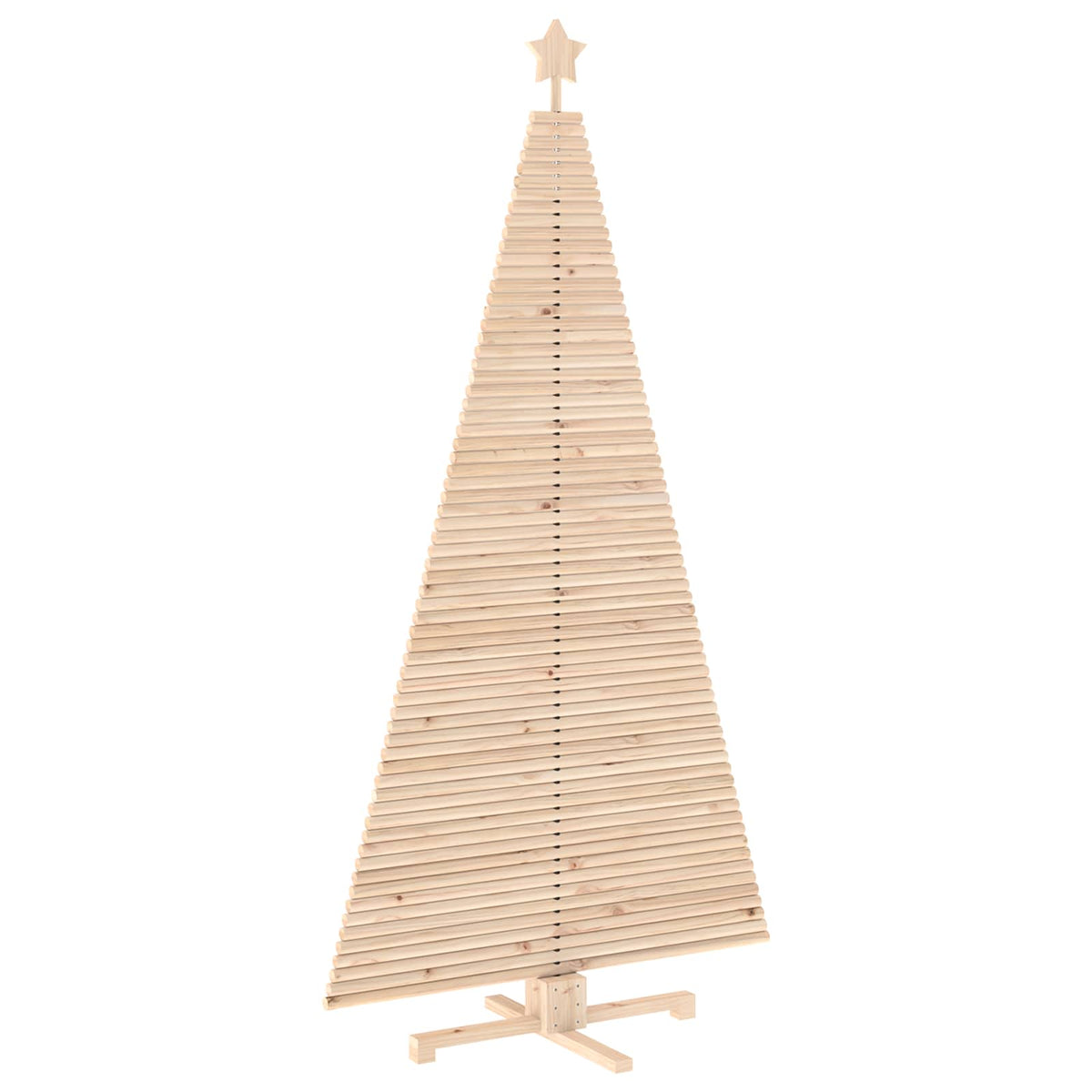 Houten Kerstboom Kotka 210 Cm Massief Grenenhout Natuurlijk