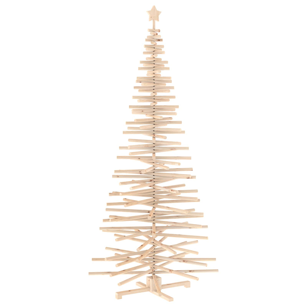 Houten Kerstboom Kotka 240 Cm Massief Grenenhout Natuurlijk