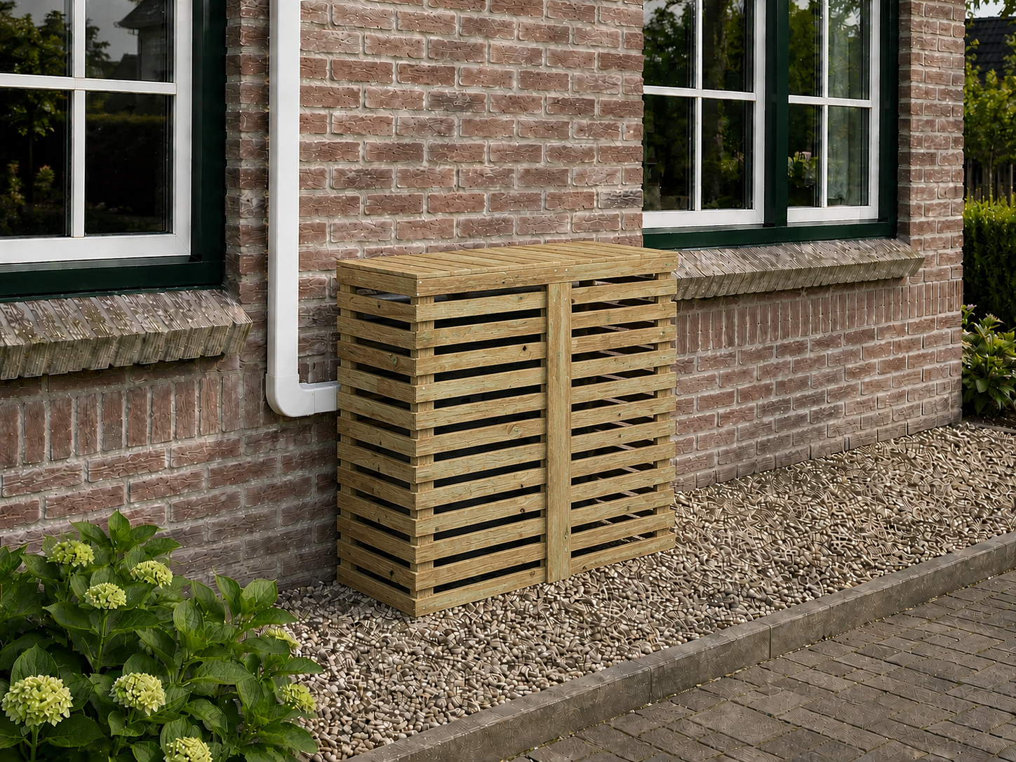 Houten Airco Ombouw