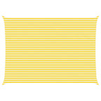 Schaduwdoek Rechthoekig - Oxford-stof – Geel en wit