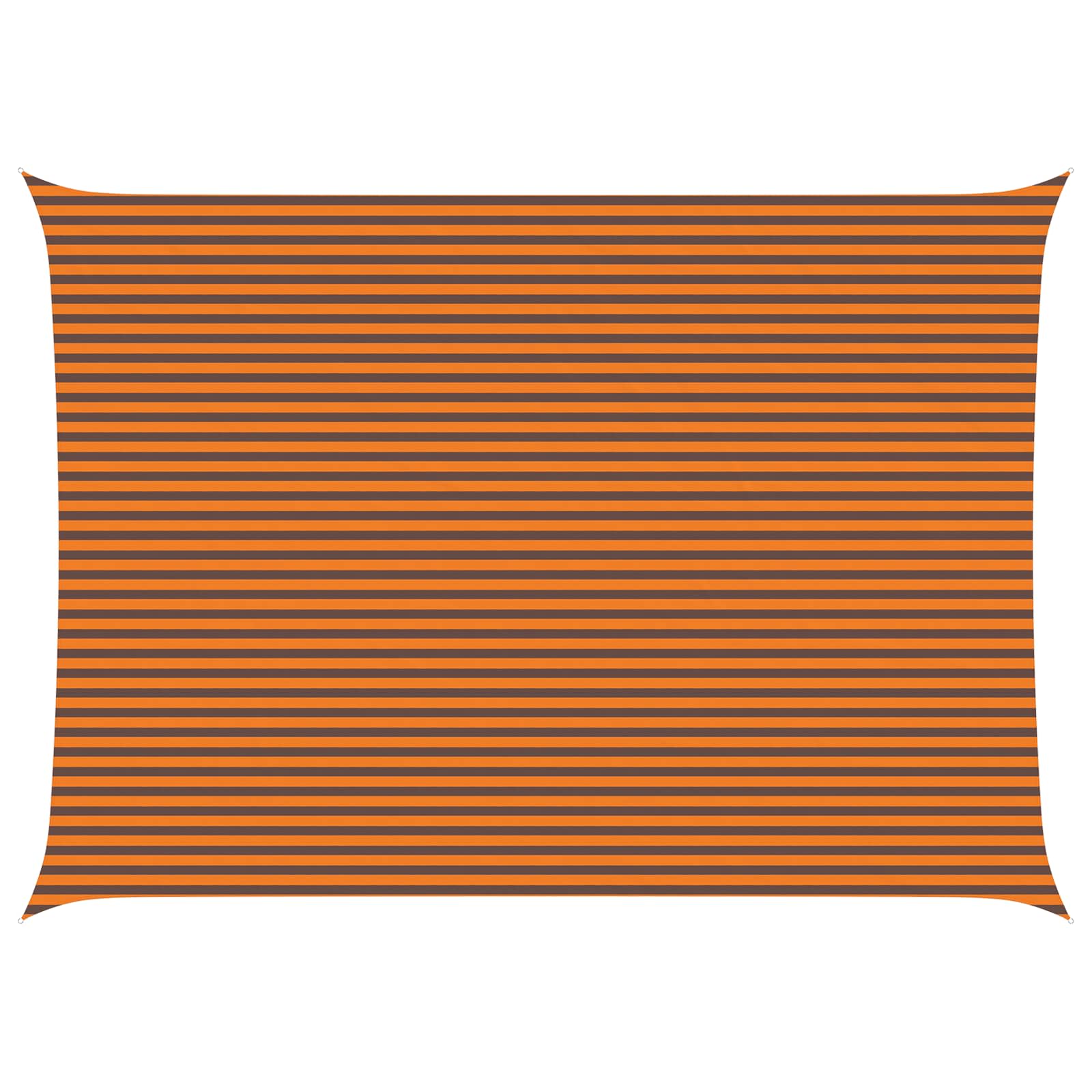 Schaduwdoek Rechthoekig - Oxford-stof – Oranje en bruin