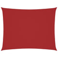 Schaduwdoek Rechthoekig - Oxford-stof – Rood