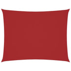 Schaduwdoek Rechthoekig - Oxford-stof – Rood