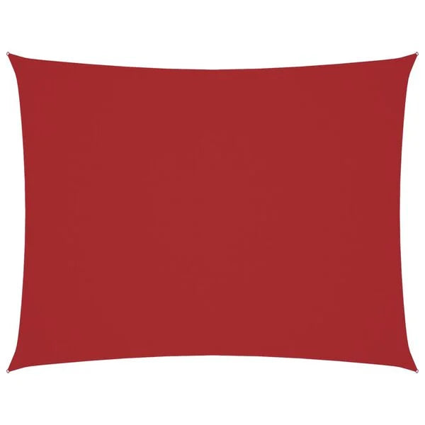 Schaduwdoek Rechthoekig - Oxford-stof – Rood