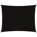 Schaduwdoek Rechthoekig - Oxford-stof – Zwart
