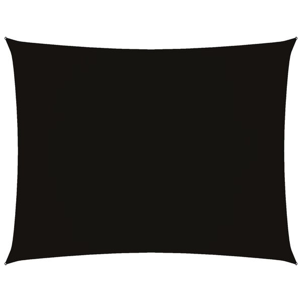 Schaduwdoek Rechthoekig - Oxford-stof – Zwart