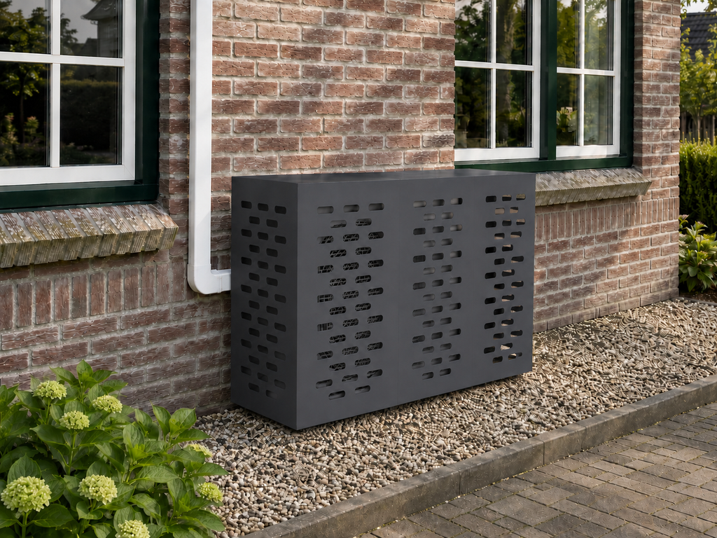 Airco ombouw Antraciet hoog zonder pootjes – gecontroleerde versie