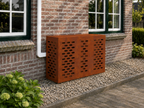 Airco ombouw Cortenstaal Groot (110x50x80 cm) zonder pootjes – gecontroleerde versie