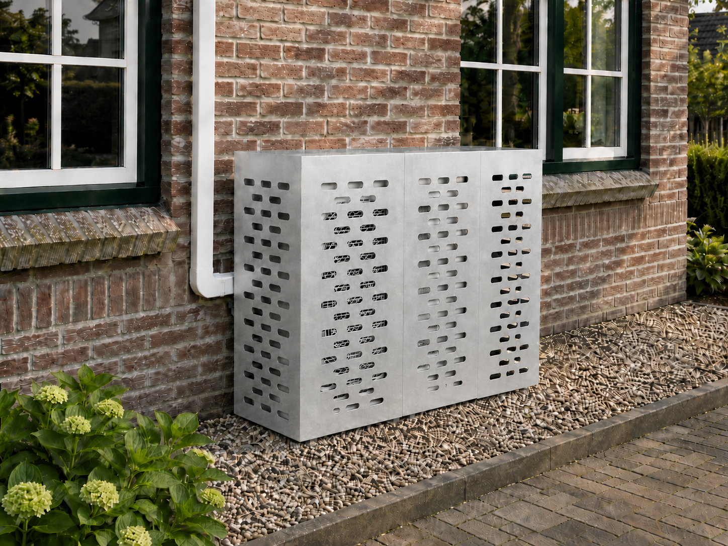 Airco ombouw Gegalvaniseerd staal hoog zonder pootjes – gecontroleerde versie