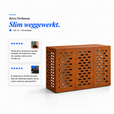 Cortenstaal airco ombouw, lineair, 110 x 50 x 80 cm — reviews