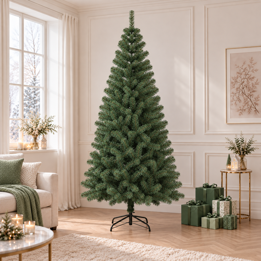 Kunstkerstboom — 240 x 120 cm / Groen