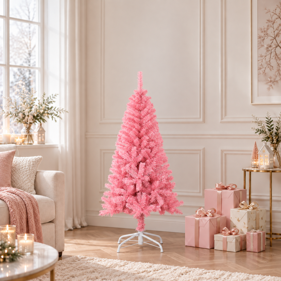 Kunstkerstboom — 120 x 65 cm / Roze