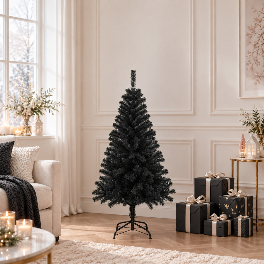 Kunstkerstboom — 120 x 65 cm / Zwart