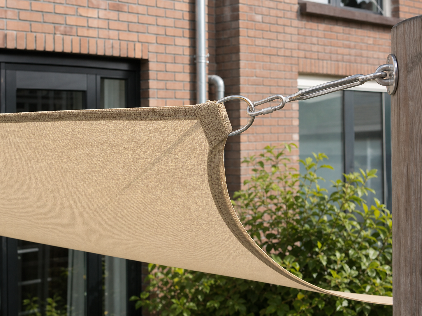 schaduwdoek 3x4 waterdicht: praktische toepassing van Rechthoekig schaduwdoek van Oxford-stof