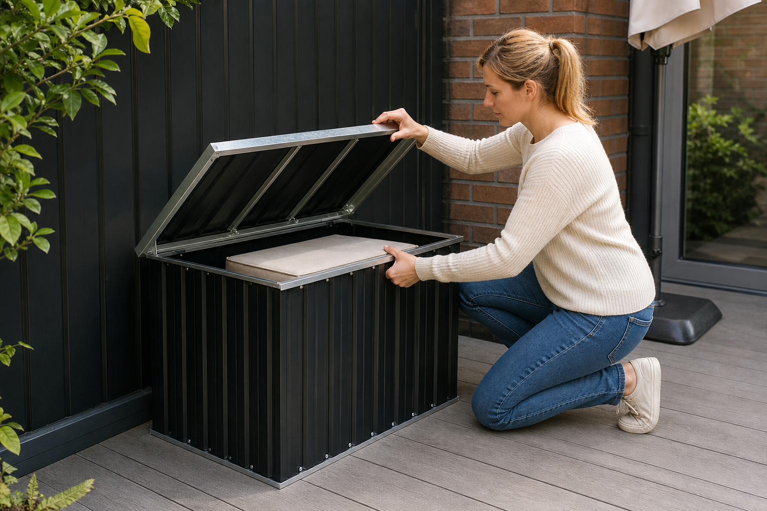 opbergbox buiten waterdicht: praktische toepassing van Tuinbox