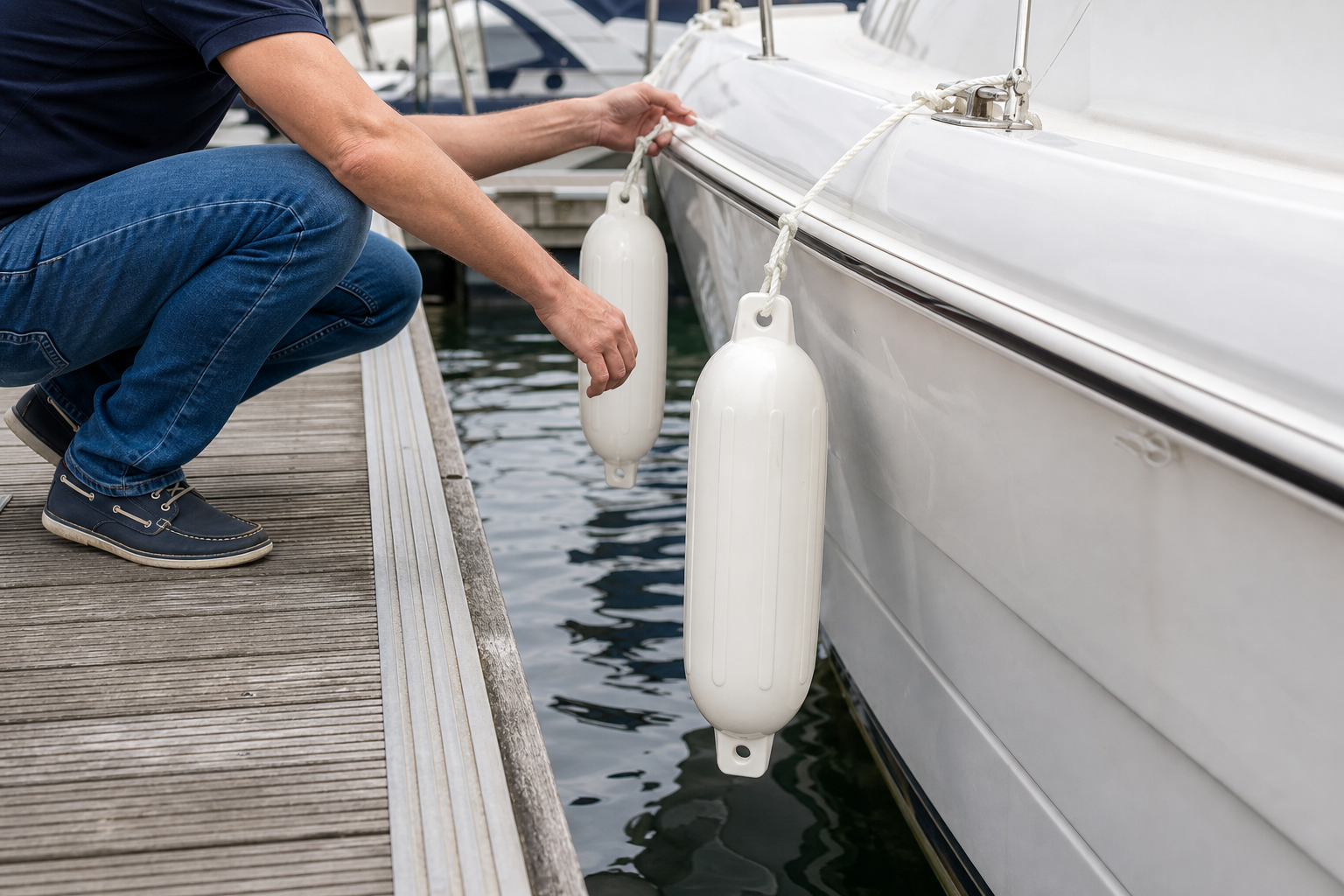 fenders boot: praktische toepassing van Bootfenders (2 stuks)