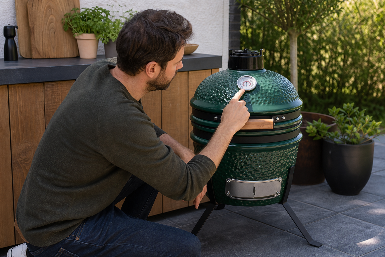 kamado bbq aanbieding: praktische toepassing van Kamado barbecue 2-in-1 keramiek