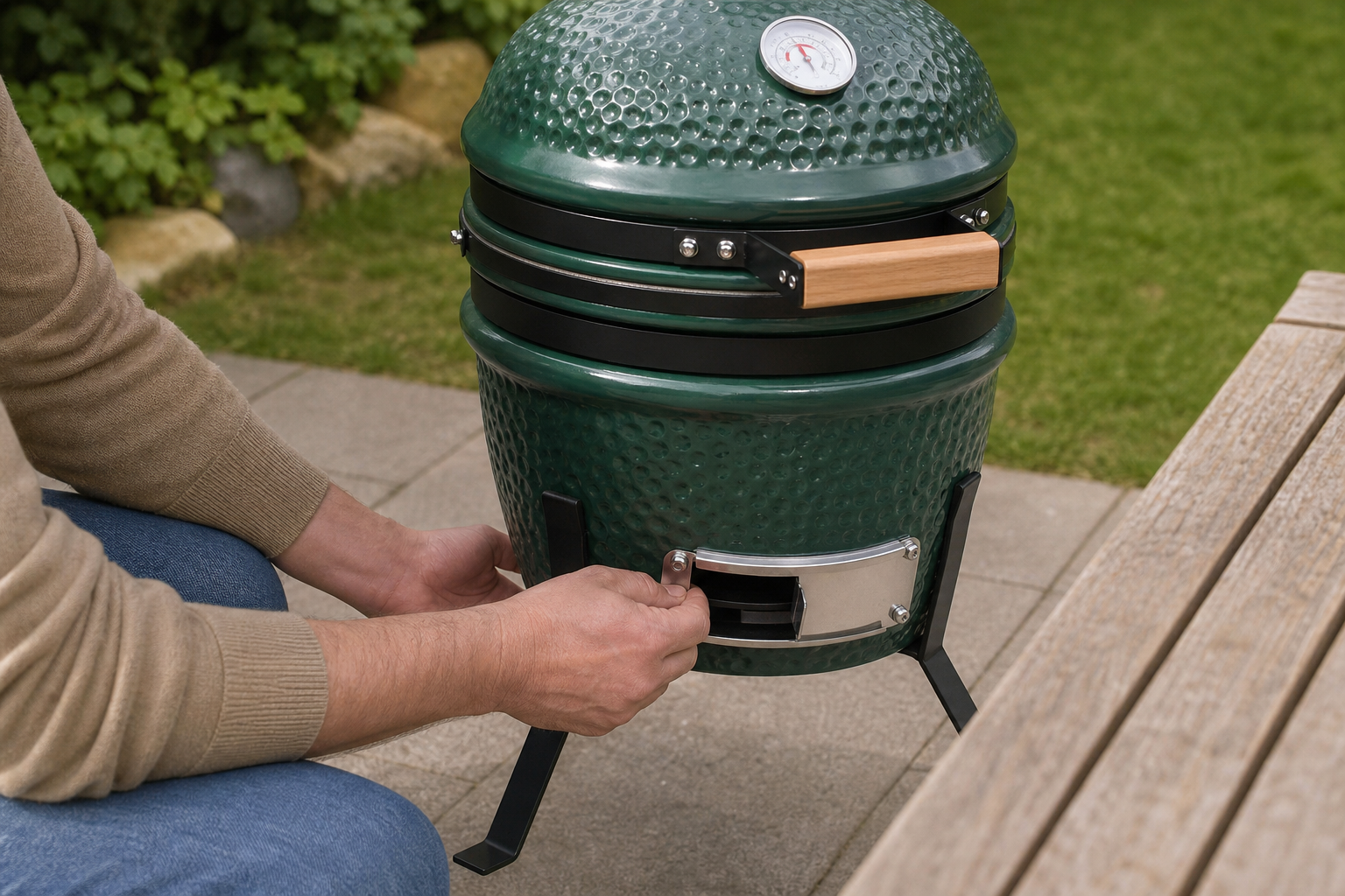 kamado joe classic 2: praktische toepassing van Kamado barbecue 2-in-1 van keramiek
