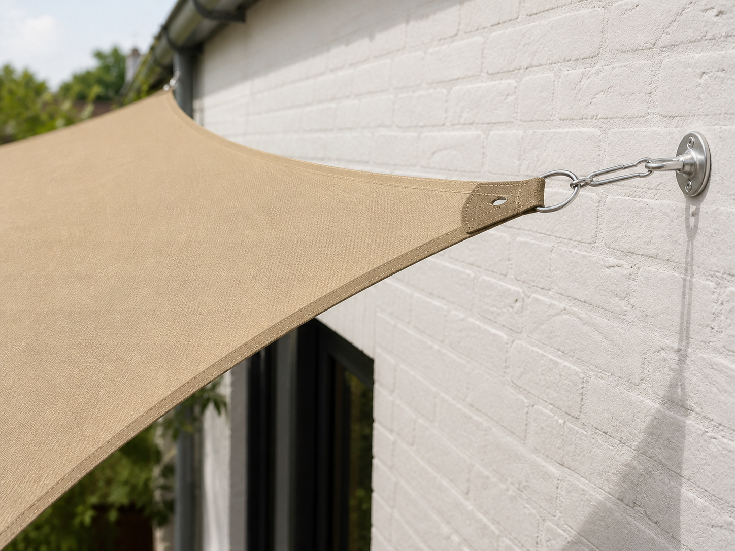 schaduwdoek 3x4 hornbach: praktische toepassing van Rechthoekig schaduwdoek van Oxford-stof