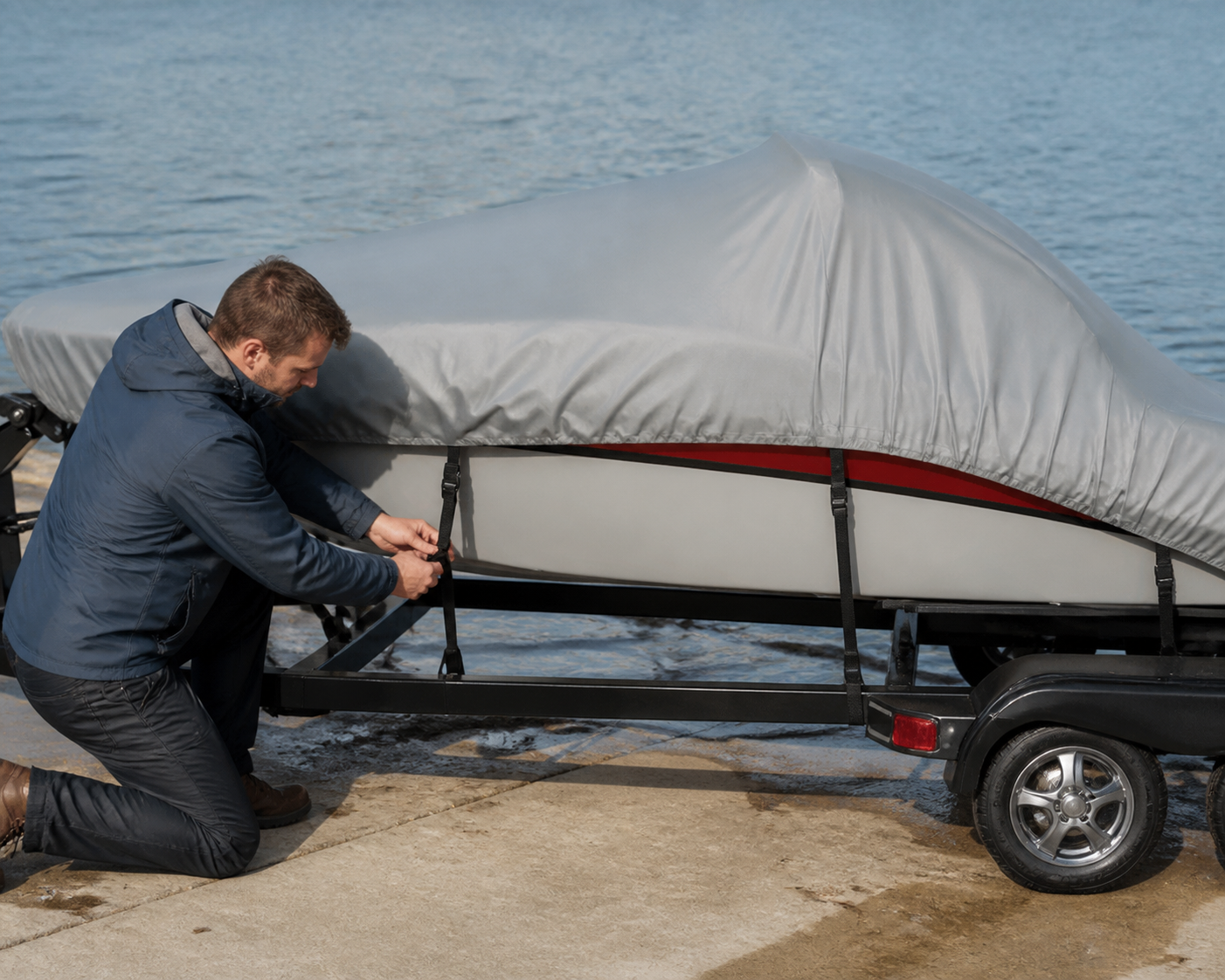 boothoes rubberboot: praktische toepassing van Boothoes van gecoat polyester – diverse maten
