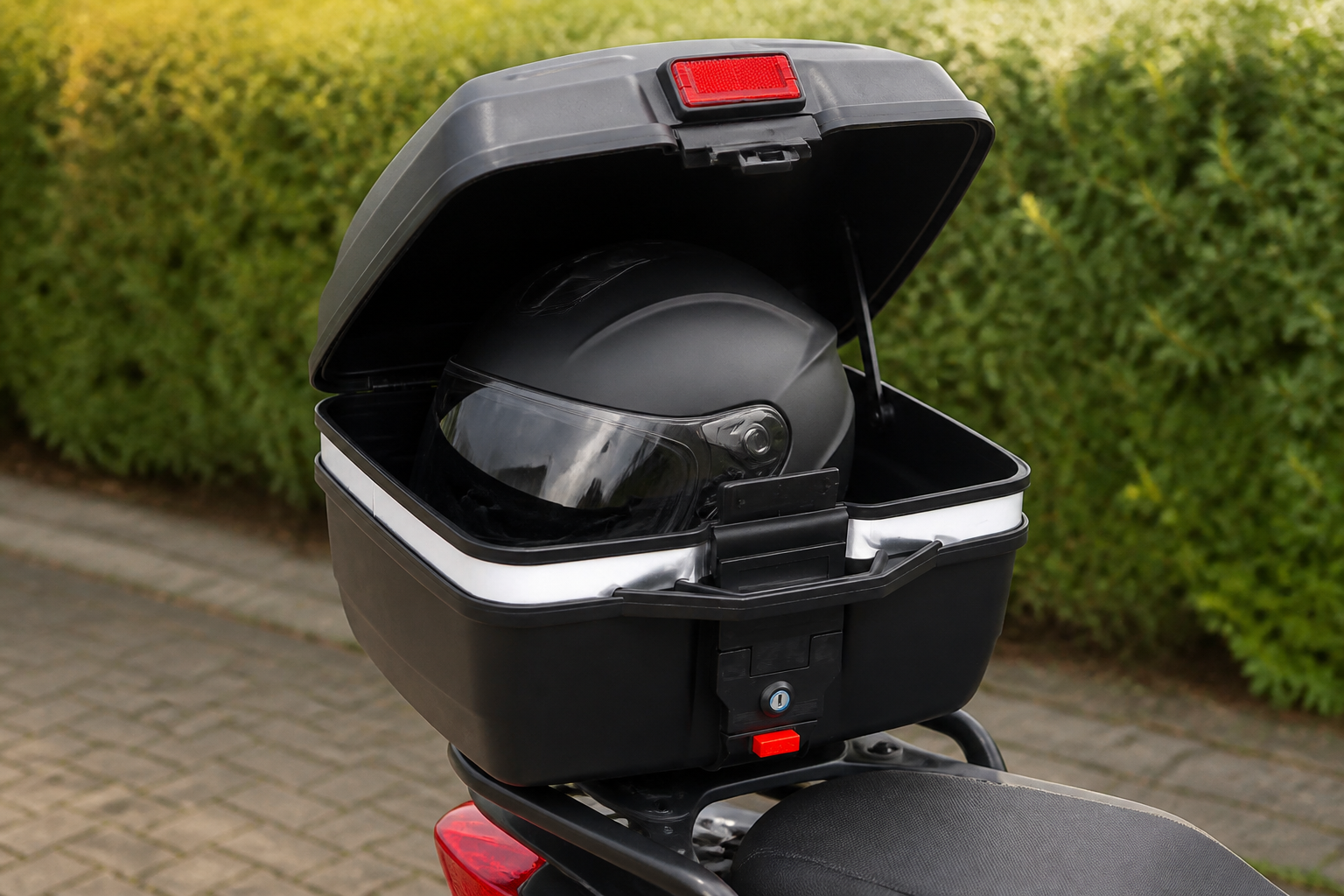 past een helm in een topkoffer van 24 liter: Past een helm in een topkoffer van 24 liter: praktische uitleg