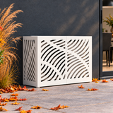 90 x 40 x 60 cm / Wit / Bladeren golfpatroon — hoofd