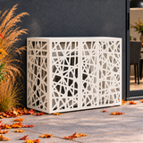 110 x 50 x 80 cm / Wit / Geometrisch gaaspatroon — hoofd