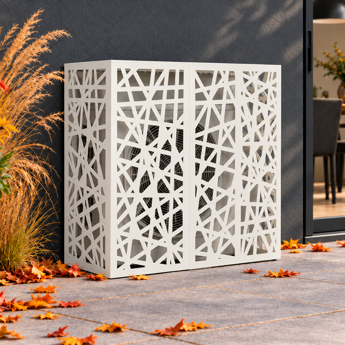 110 x 50 x 105 cm / Wit / Geometrisch gaaspatroon — hoofd