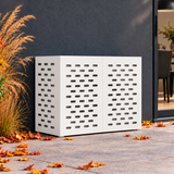 100 x 50 x 70 cm / Wit / Lineair sleufpatroon — hoofd