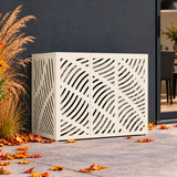 110 x 50 x 80 cm / Wit / Bladeren golfpatroon — hoofd