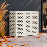110 x 50 x 105 cm / Wit / Lineair sleufpatroon — hoofd