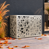 100 x 50 x 70 cm / Roestvrij staal / Geometrisch gaaspatroon — hoofd