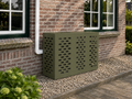 Airco ombouw Olijfgroen Groot (110x50x80 cm) zonder pootjes – gecontroleerde versie