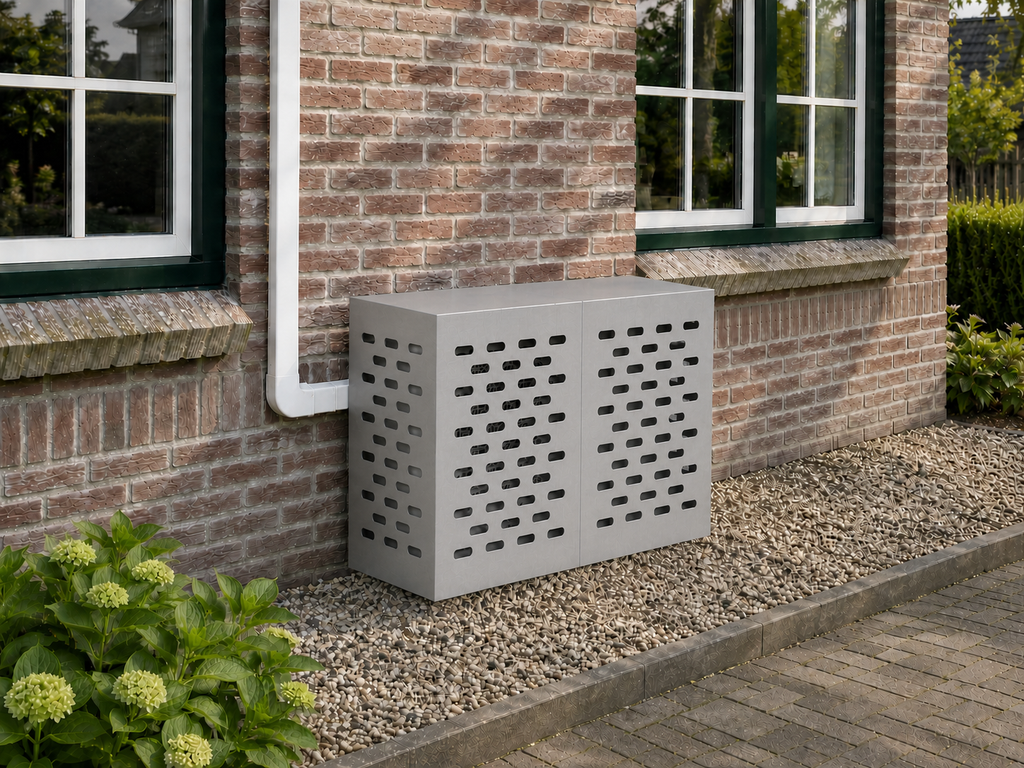 Airco ombouw Roestvrij staal Middel (100x50x70 cm) zonder pootjes – gecontroleerde versie