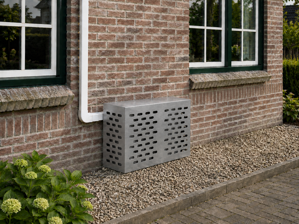 Airco ombouw Verzinkt staal Klein (90x40x60 cm) zonder pootjes – gecontroleerde versie
