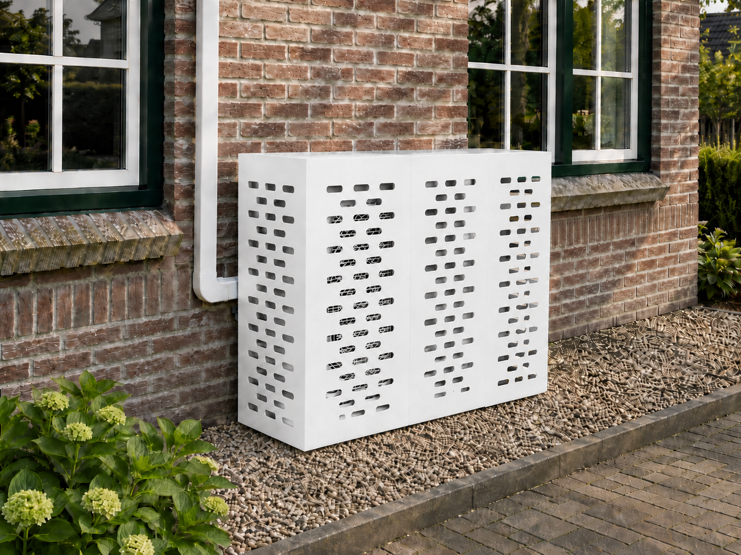 Airco ombouw Wit hoog zonder pootjes – gecontroleerde versie