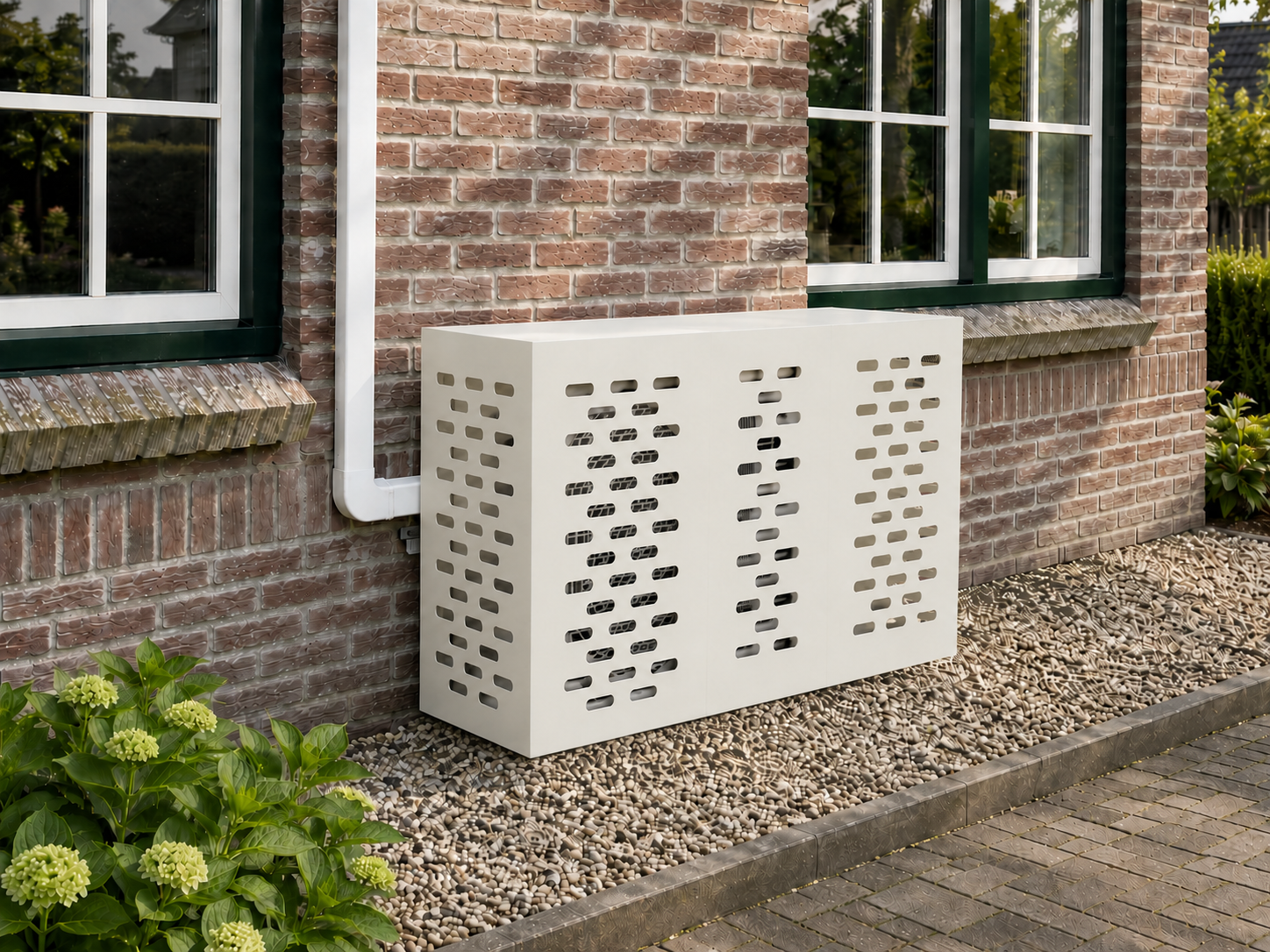 Airco ombouw Wit Groot (110x50x80 cm) zonder pootjes – gecontroleerde versie