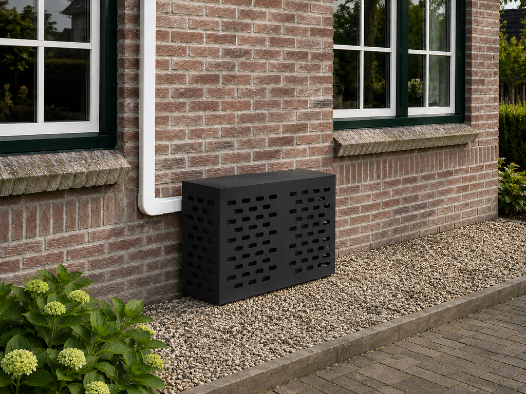 Airco ombouw Zwart Klein (90x40x60 cm) zonder pootjes – gecontroleerde versie